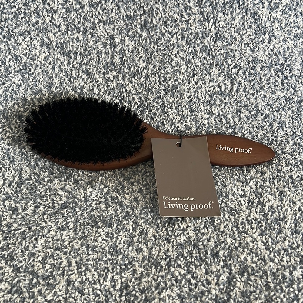 Living Proof Wooden Boar Bristle Hair Brush; NWT
